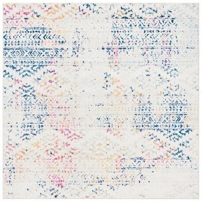 Sachiko Polypropylene Ivory/Blue Rug - Image 0