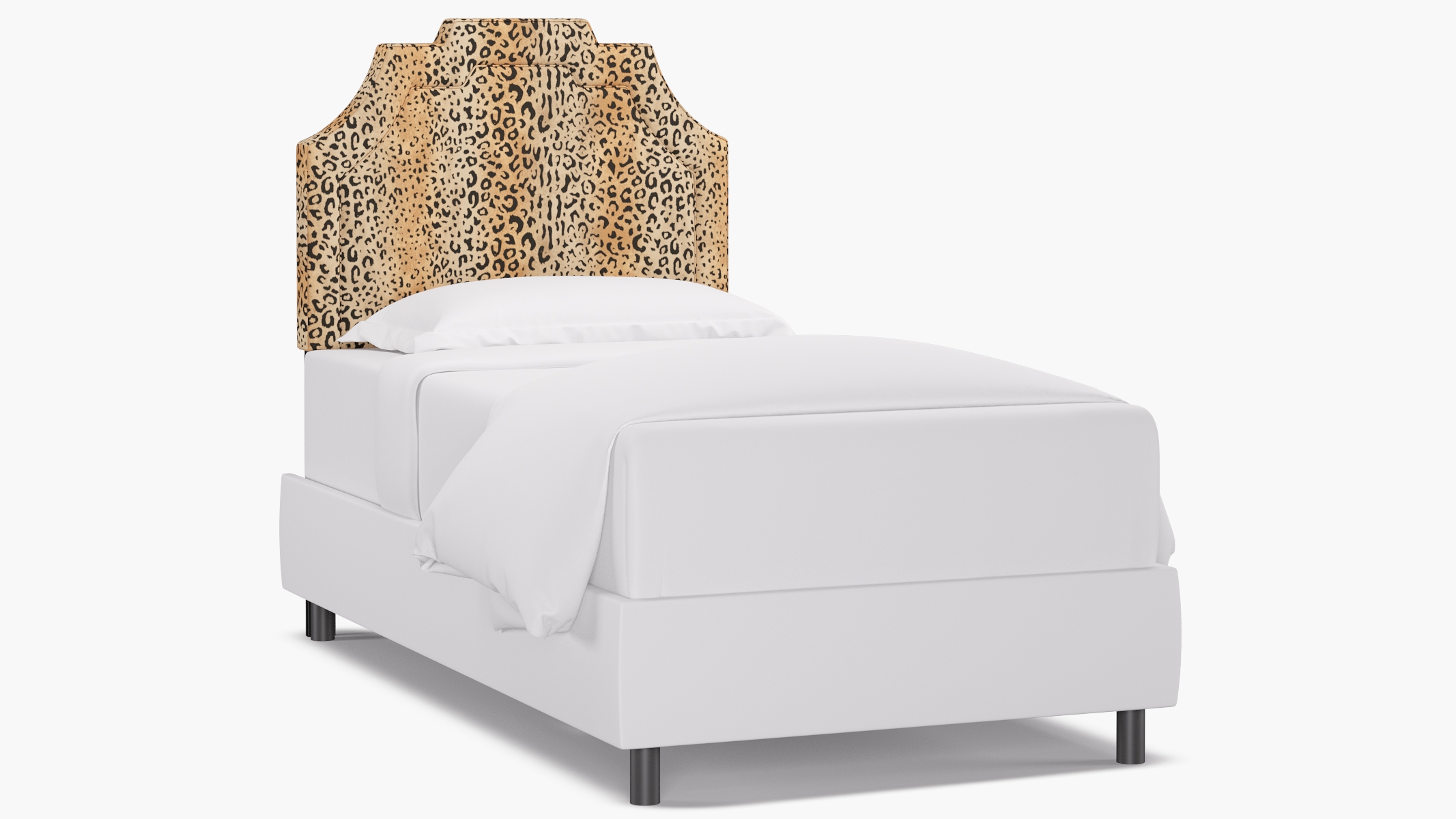 Art Deco Headboard, Leopard, Twin - Image 0
