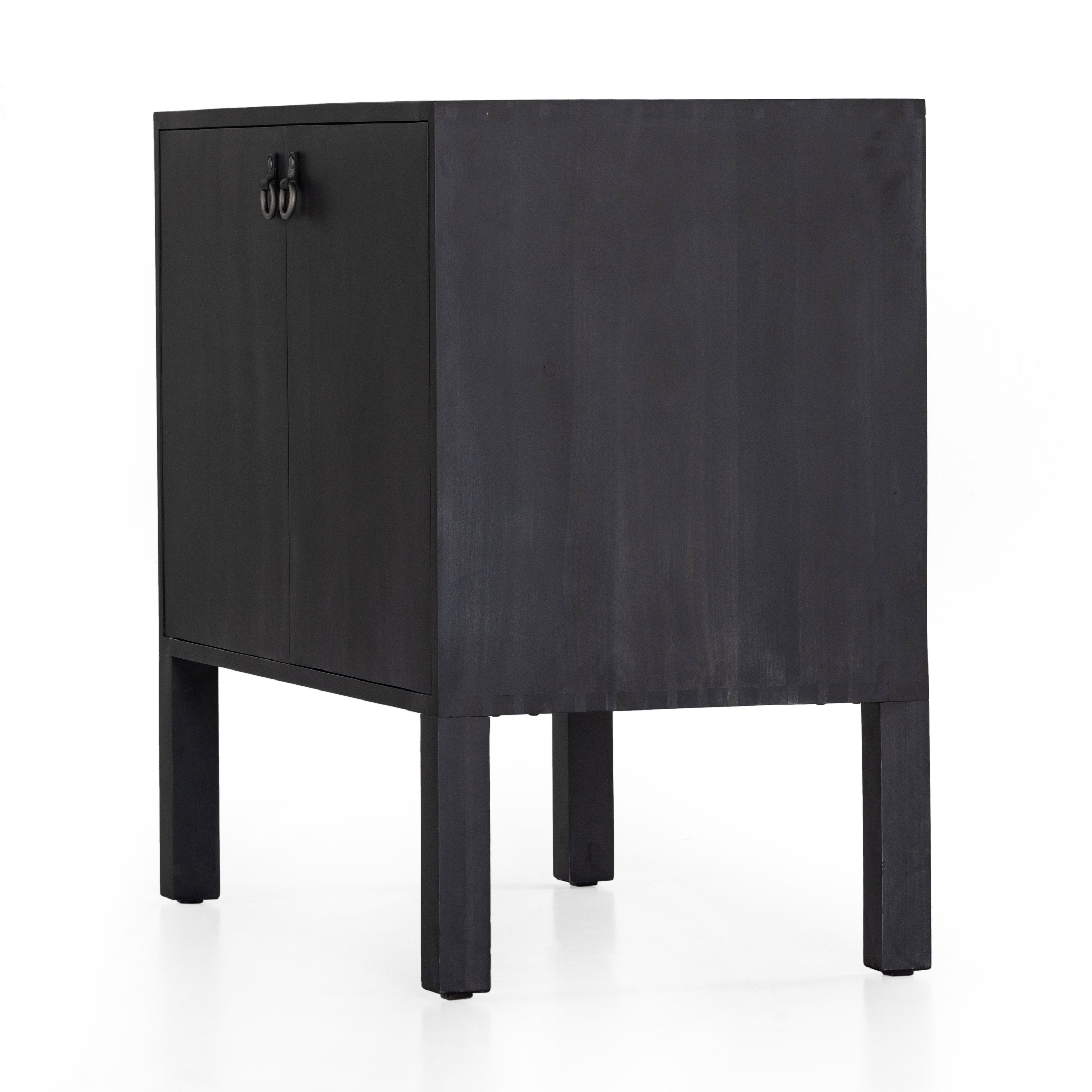 Isador Bar Cabinet - Black Wash Poplar - Image 3