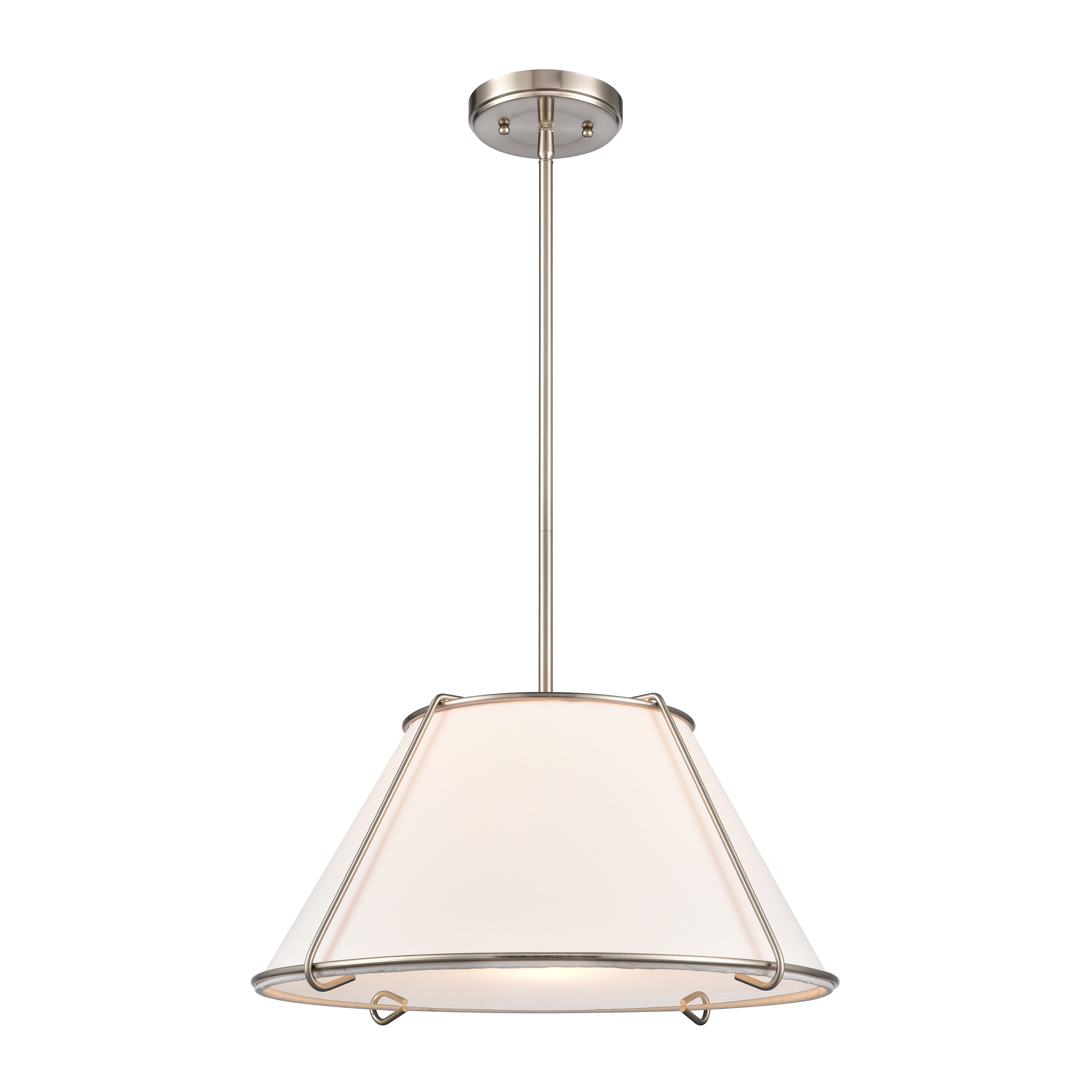 Regalia 18'' Wide 1-Light Pendant - Satin Nickel - Image 0