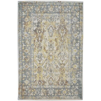 One-of-a-Kind Hand-Knotted 6' x 9' Wool Area Rug in Beige - Image 0