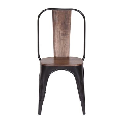 Resto Slat Back Side Chair in Brown - Image 0