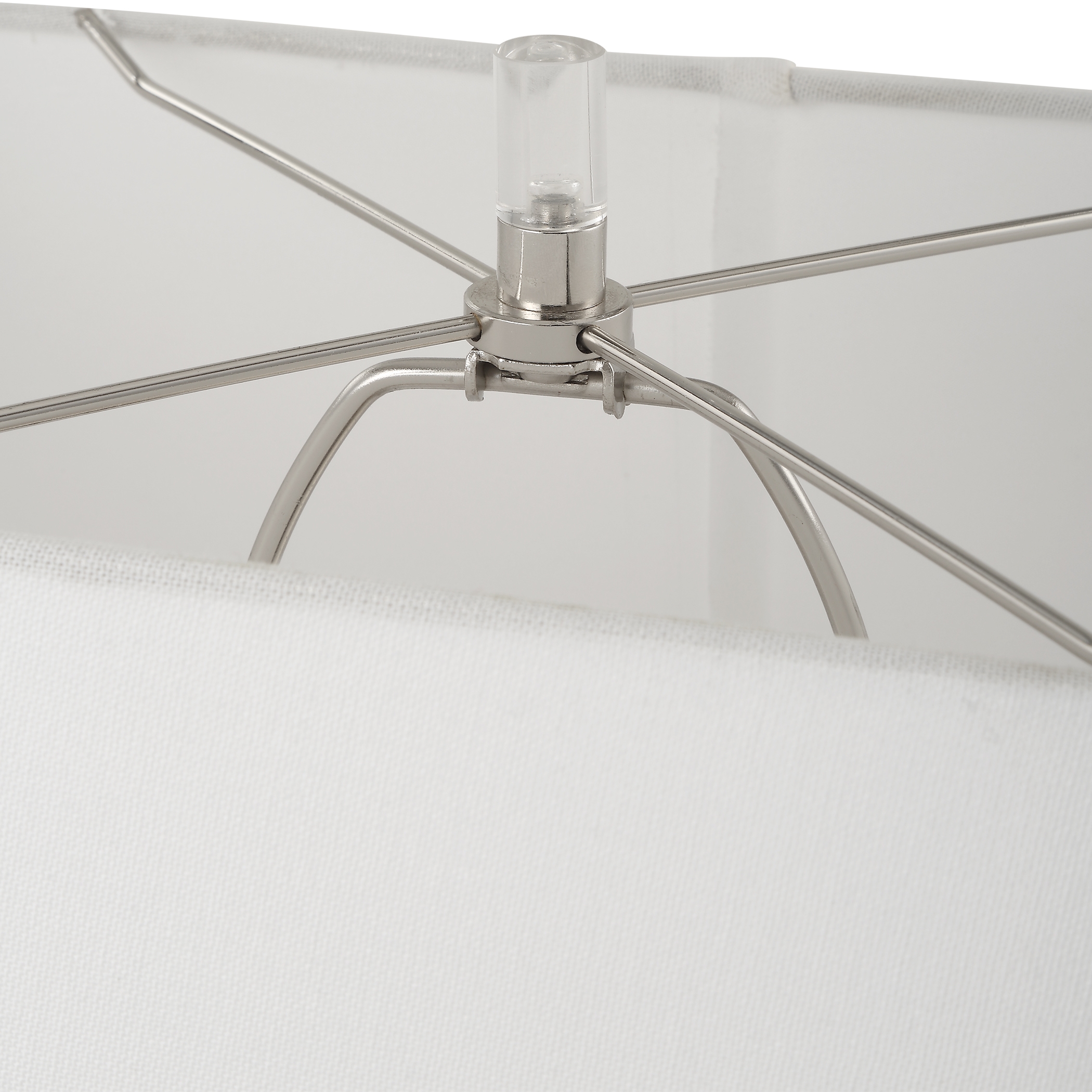 Free Flowing Nickel Table Lamp - Image 6