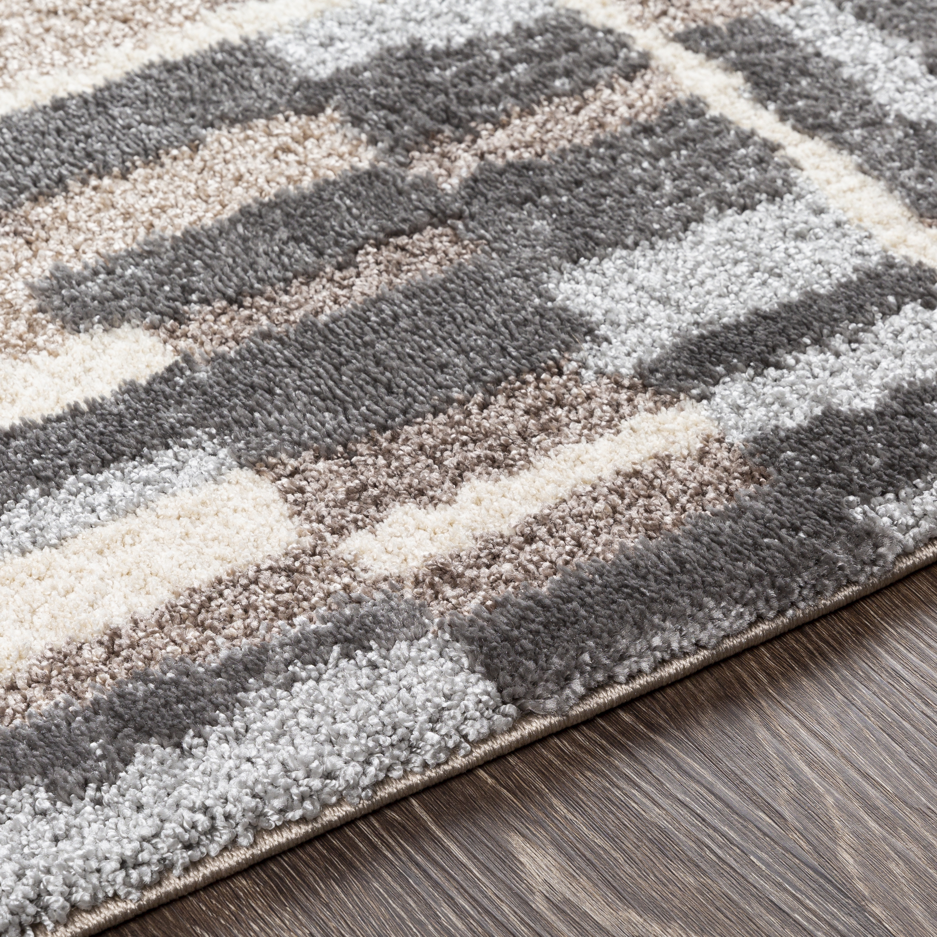 Cielo Gray Indoor 2' x 2'11" Machine Woven Rug - Image 3