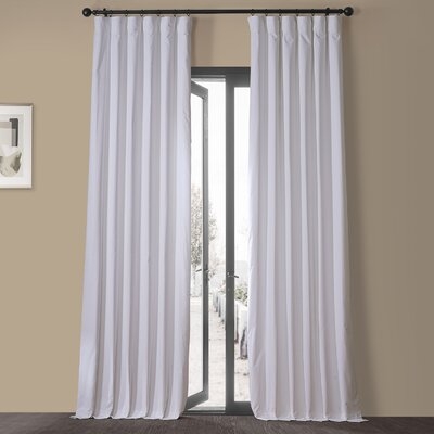 Esbiorn 100% Cotton SolidRoom Darkening Rod Pocket Single Curtain Panel - Image 0
