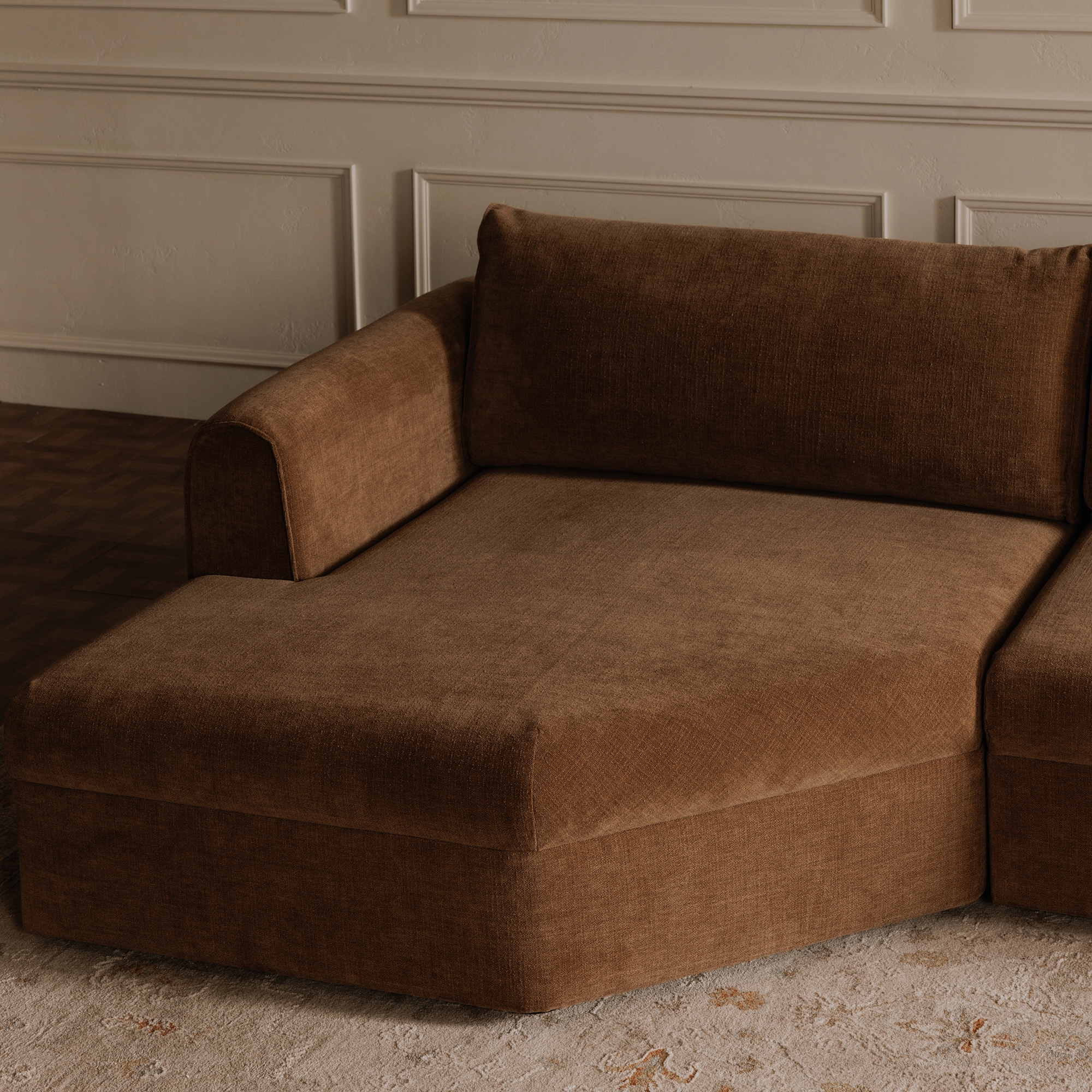 Madrid Right Sectional Taupe - Image 9
