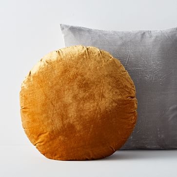 Lush Velvet Pillow Set, Platinum + Golden Oak - Image 0