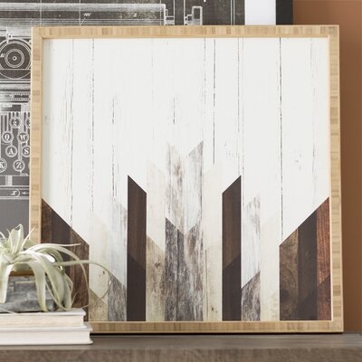 'Geo Wood 3' by Iveta Abolina - Picture Frame Graphic Art Print on Paper - Image 0