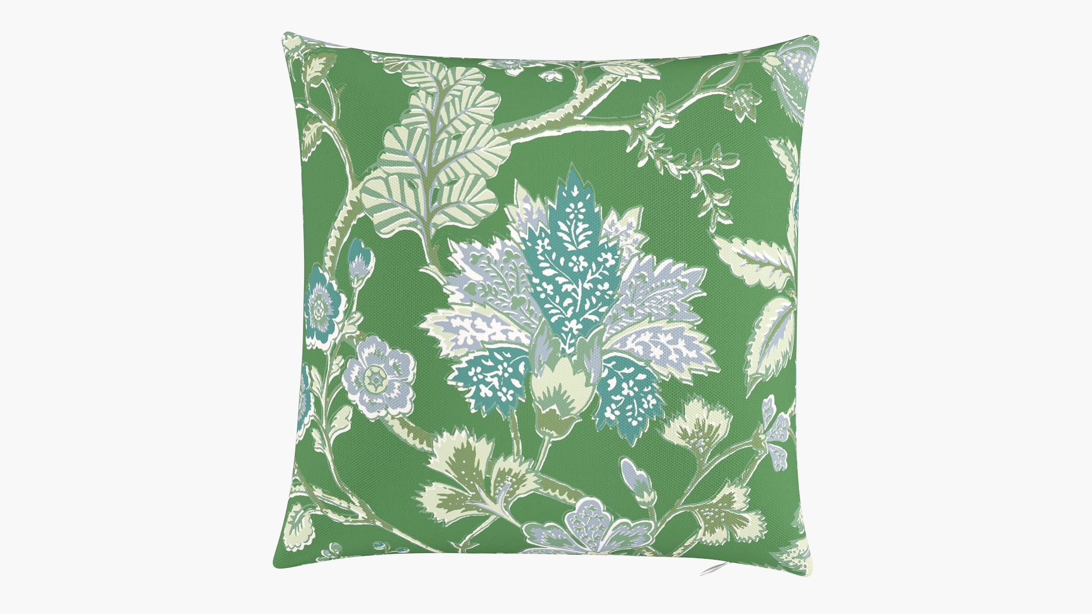 Throw Pillow Cover 18", Green La Vendee, 18" x 18" - Image 0