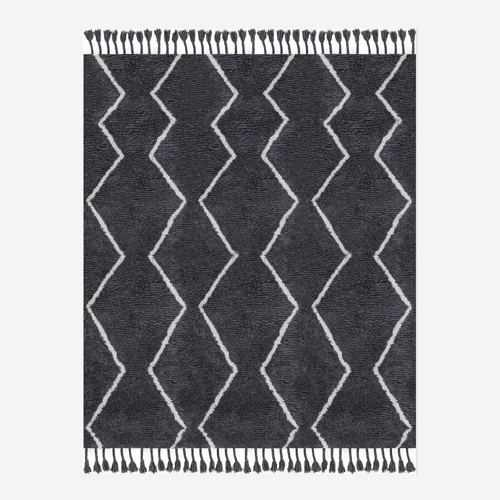 Souk Wool Rug, 8x10, Marled Iron Gate - Image 0