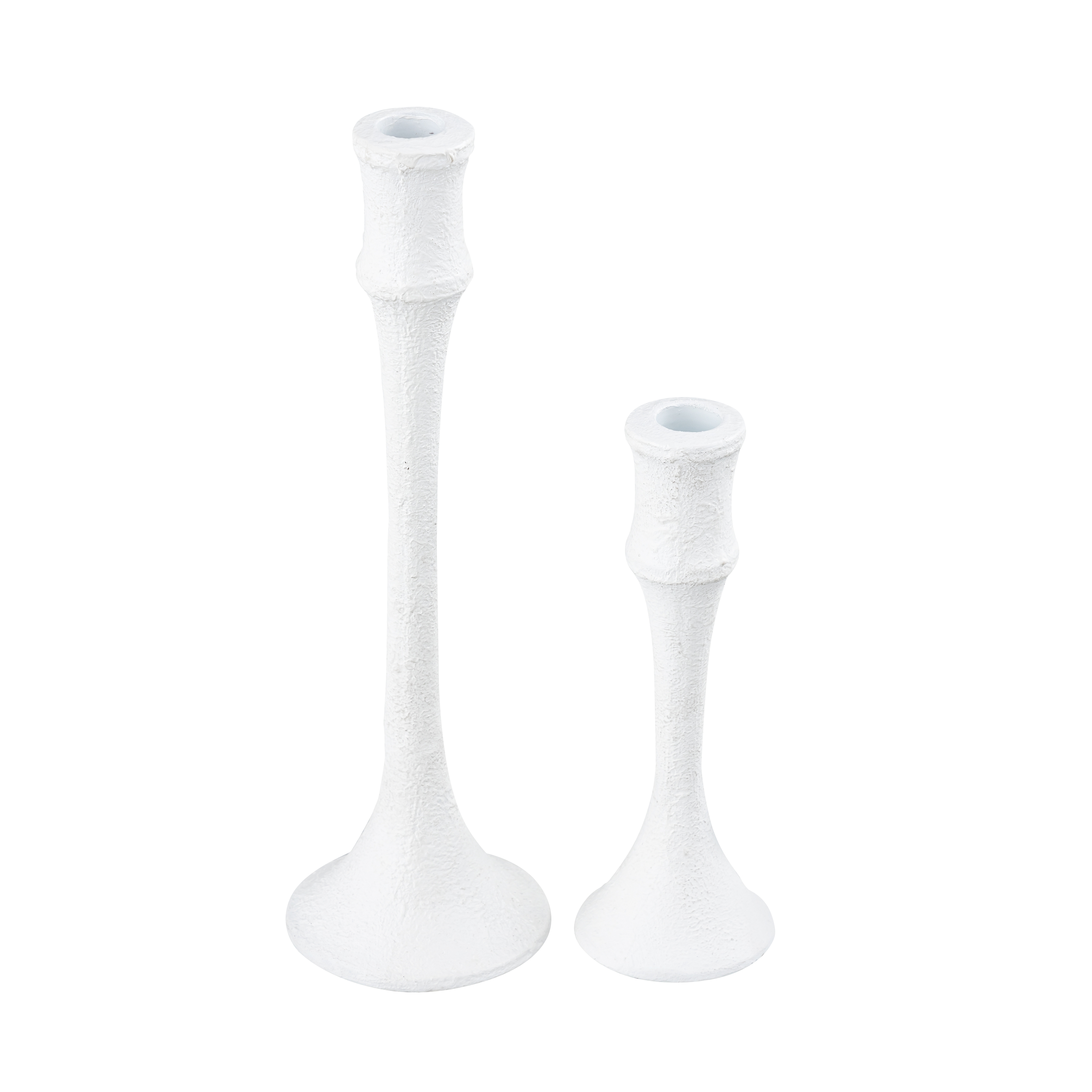 Miro Candleholder - Set of 2 Plaster White - Image 1
