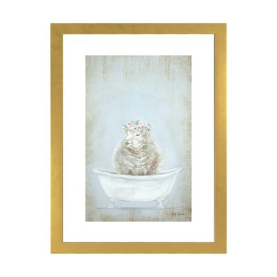 ' Sheep In A Tub ' - Picture Frame Print Print - Image 0