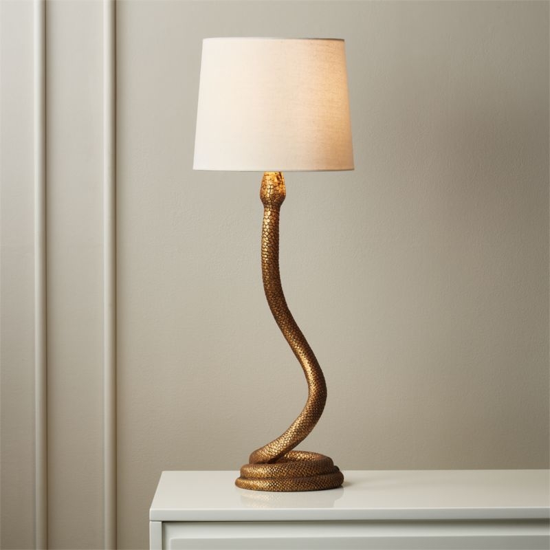 Snake Bronze Table Lamp - Image 2