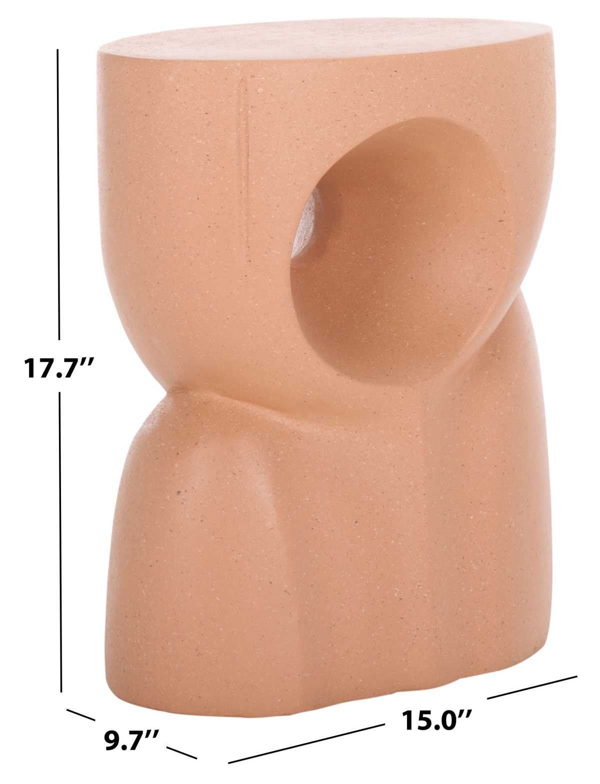 Abbi Accent Table - Terracotta - Safavieh - Image 9