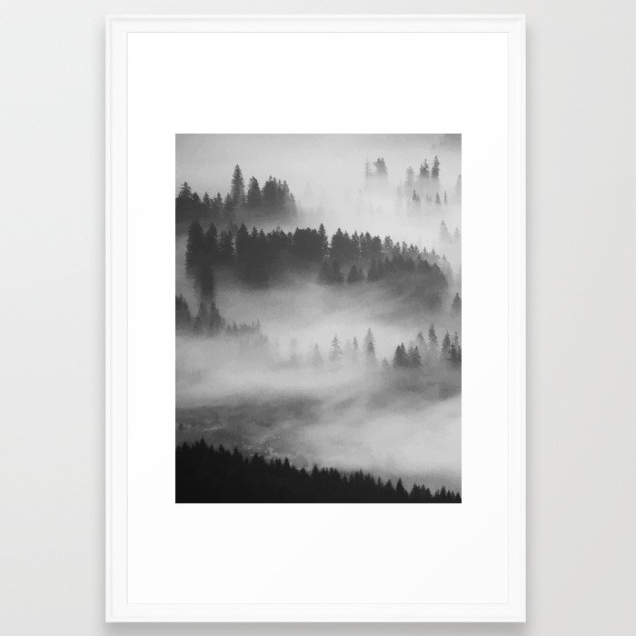 Everything Turns Gray #society6 Framed Art Print by 83 Oranges Free Spirits - Scoop White - Large 24" x 36"-26x38 - Image 0