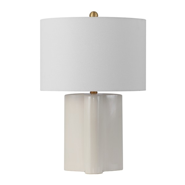 Anessa 23" Table Lamp - Cream/Brass - Image 0