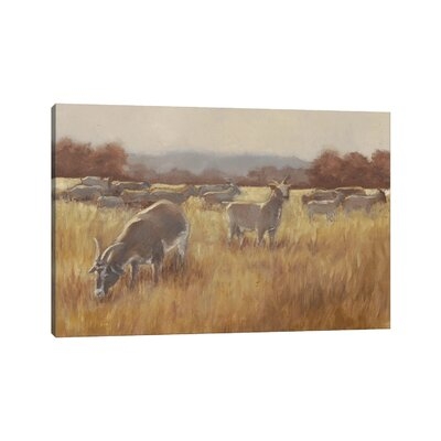 Grazing Goats II by Ethan Harper - Painting Print - Image 0