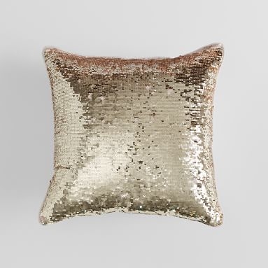 Rachel Zoe Sequin Pillow Cover, 16X16, Blush - Image 5