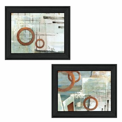 'Balance This I & II' by Cloverfield & Co - 2 Piece Picture Frame Painting Print Set on Paper - Image 0