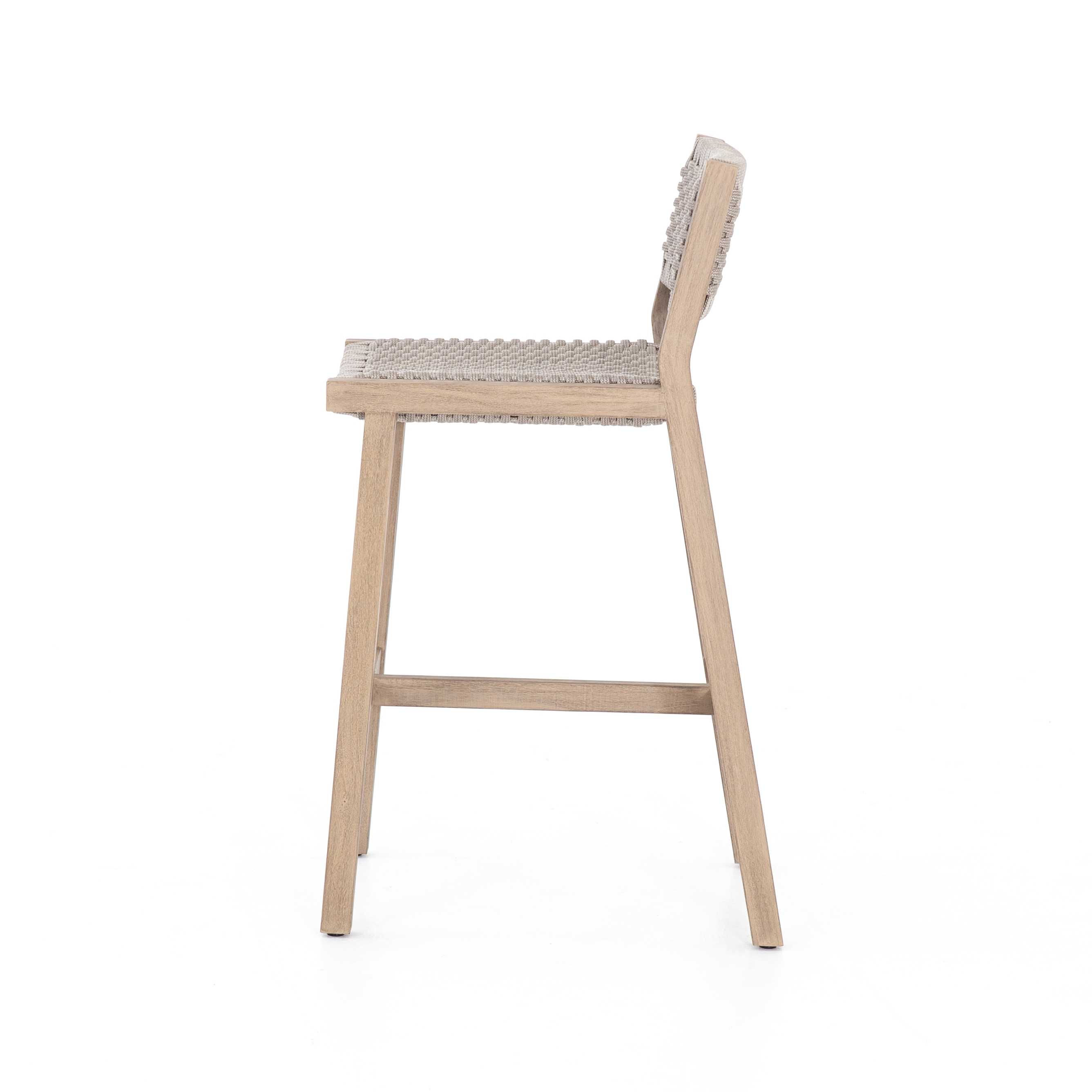 Delano Outdoor Bar + Counter Stool - Thick Grey Rope - Image 4