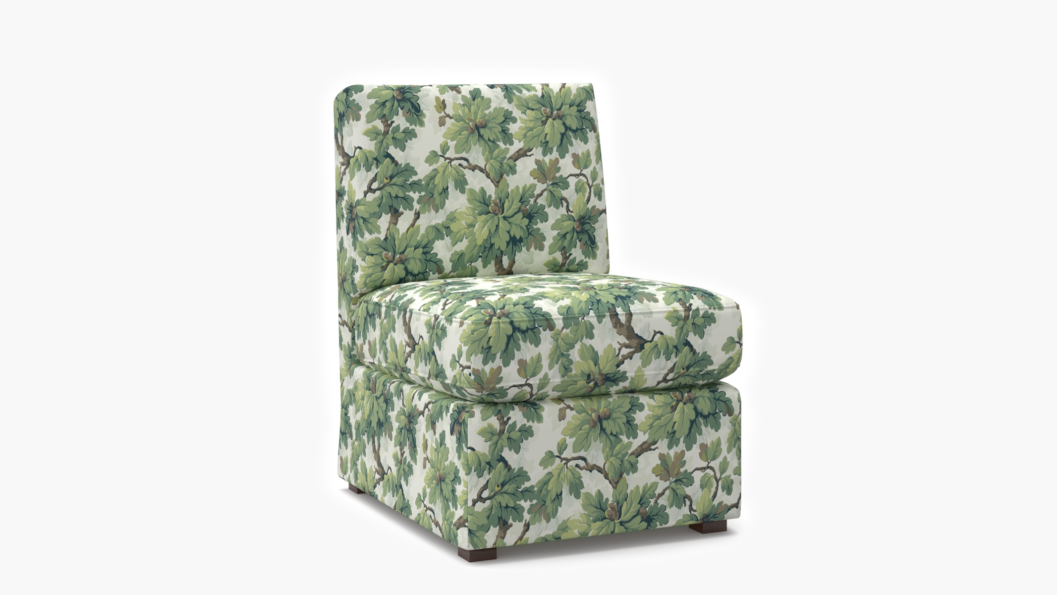 Classic Slipper Chair, Vert Woodland - Image 1