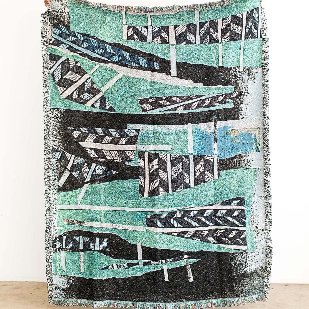 Tibele Throw Blanket, Weave, Multi, 54"x72" - Image 0