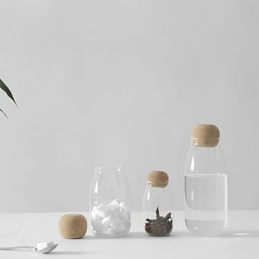 Cortica Glass Jar, Small, Clear - Image 2