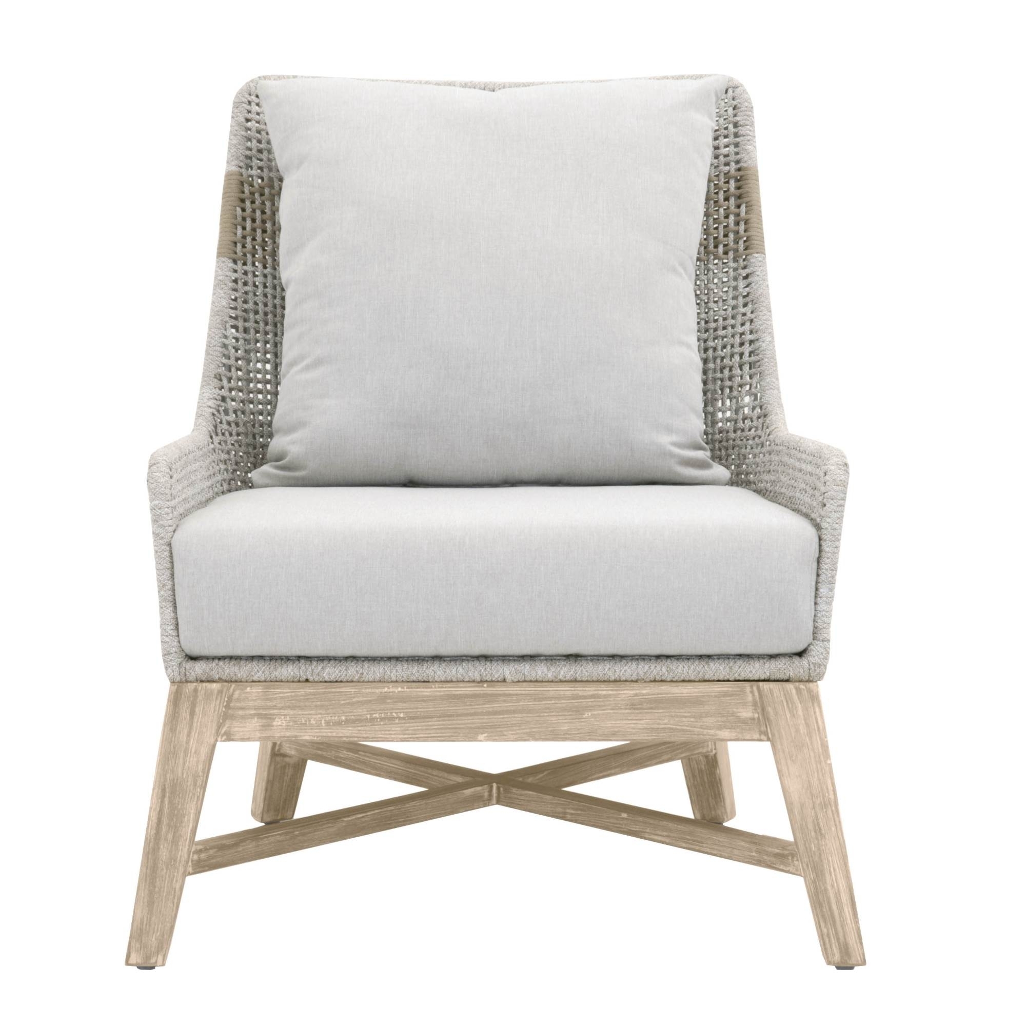 Panorama Indoor/Outdoor Club Chair, White Taupe - Image 0