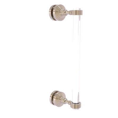 Pacific Grove Collection 12 Inch Single Side Shower Door Pull With Groovy Accents - Image 0