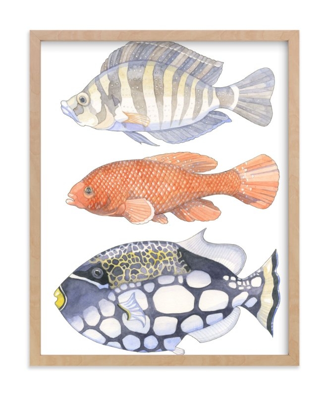 Three Fish Limited Edition Fine Art Print 1 - Image 0