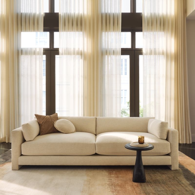 Sundown Handloomed Copper and Ivory TENCEL™ Lyocell  Area Rug 6'x9' - Image 2