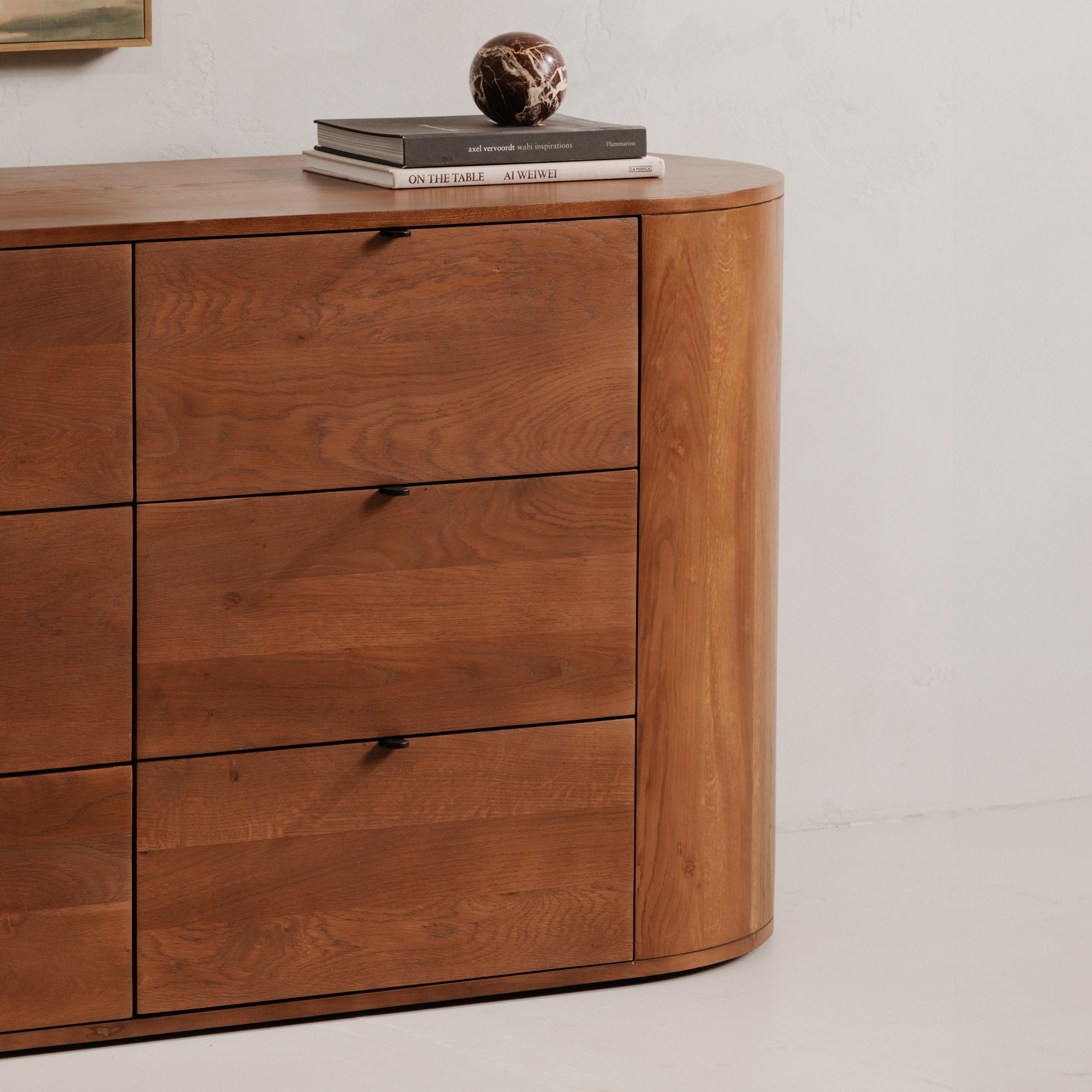 Theo 6 Drawer Dresser Brown - Image 10