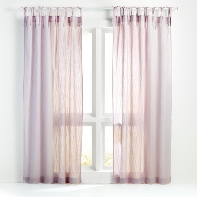 63" Sheer Dobby Lilac Curtain Panel - Image 0