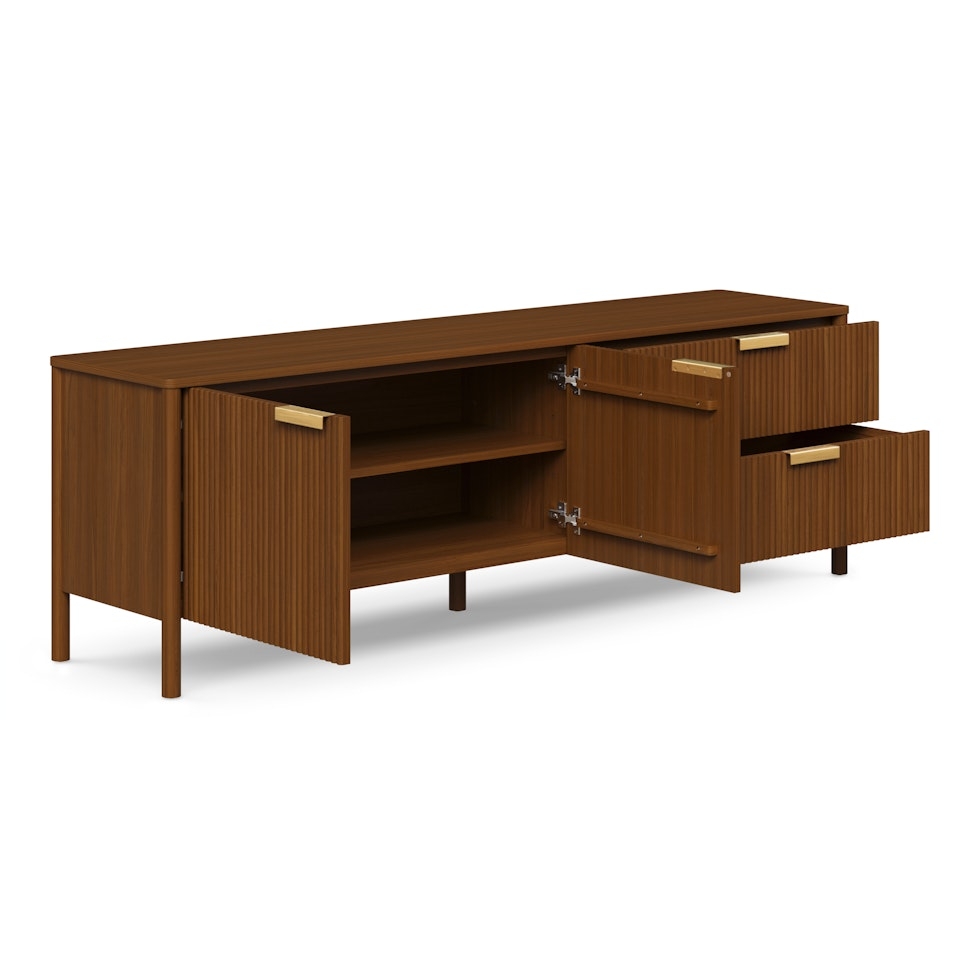 Liv 74.5" Media Unit - Walnut - Image 2