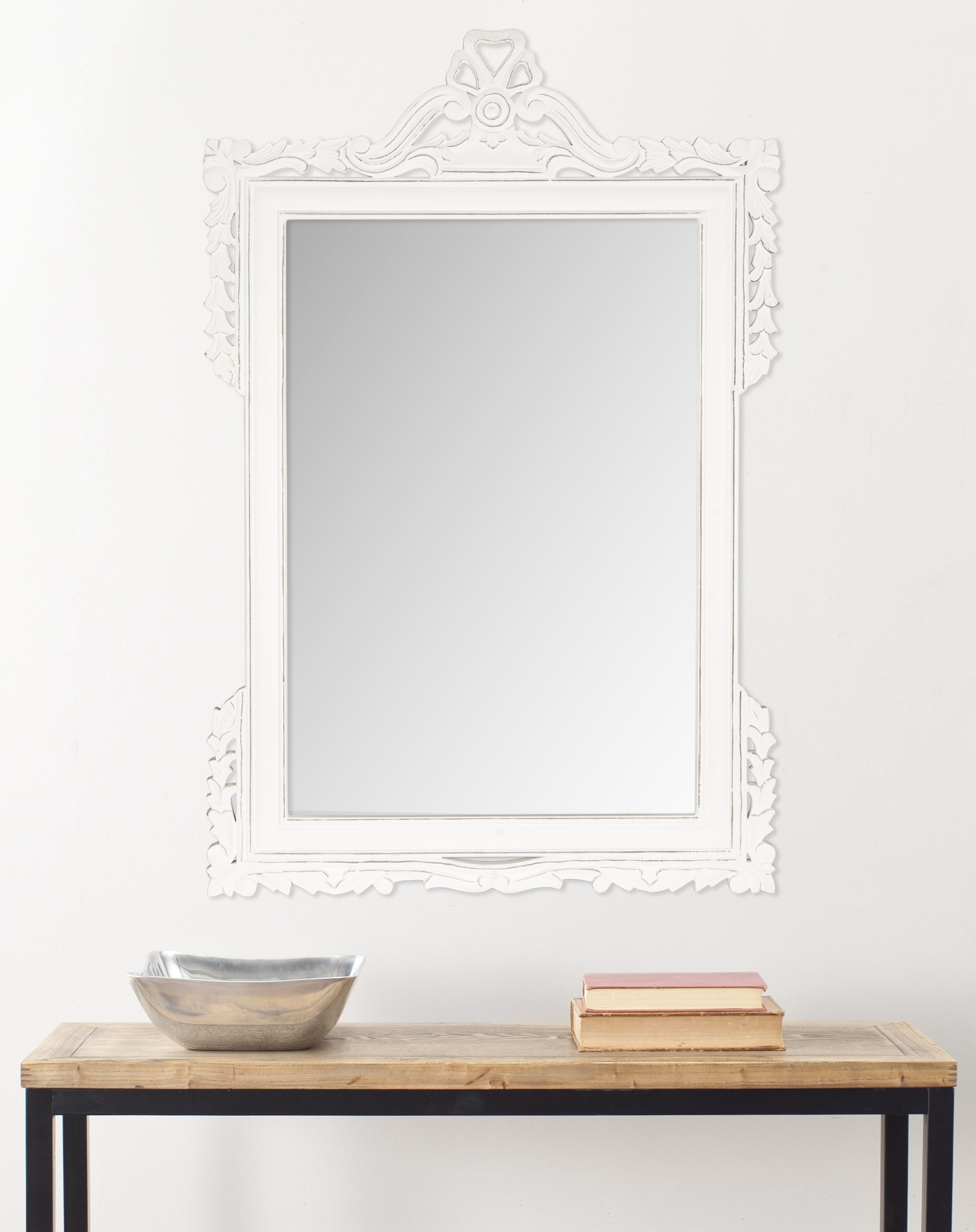 Pedimint Mirror - White - Safavieh - Image 2