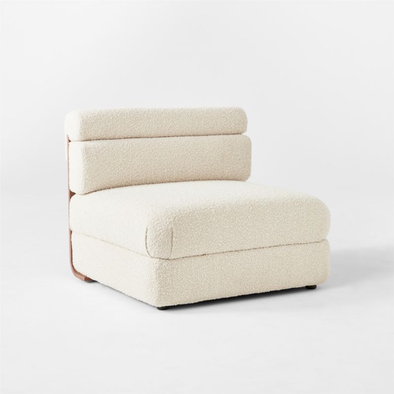 Imbu Boucle Armless Chair - Image 2