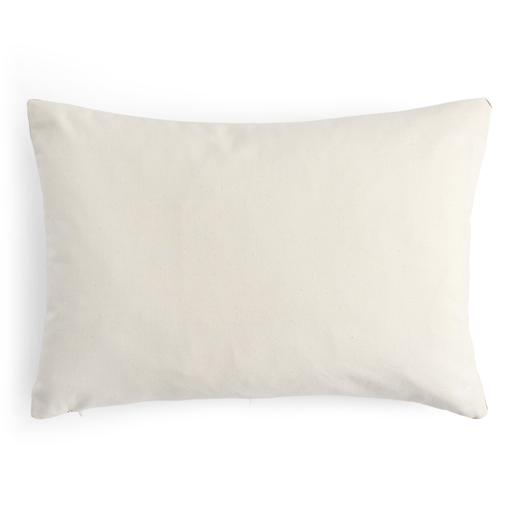 Handwoven Cadena Pillow - Taupe Cotton - Image 1