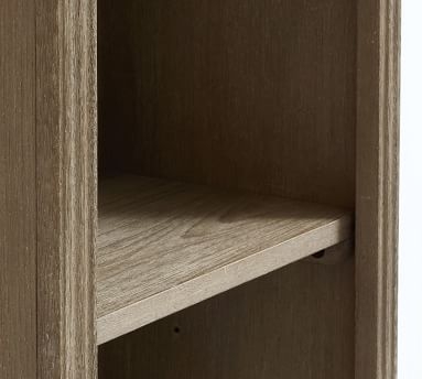 Livingston 17.5" x 80" Narrow Bookcase, Montauk White - Image 1