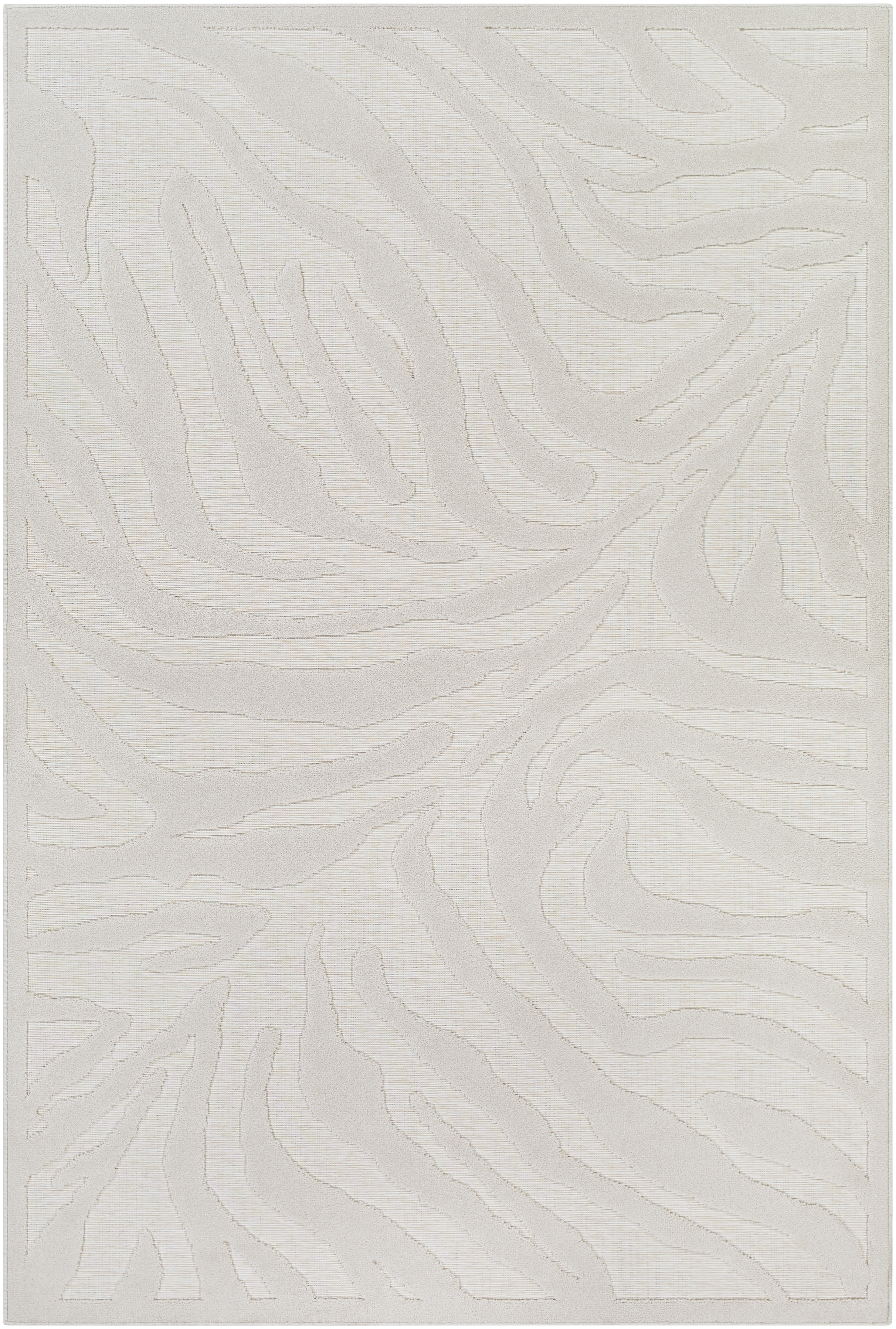 Livabliss Greenwich Beige Outdoor 6'5" x 9' Machine Woven Rug - Image 0