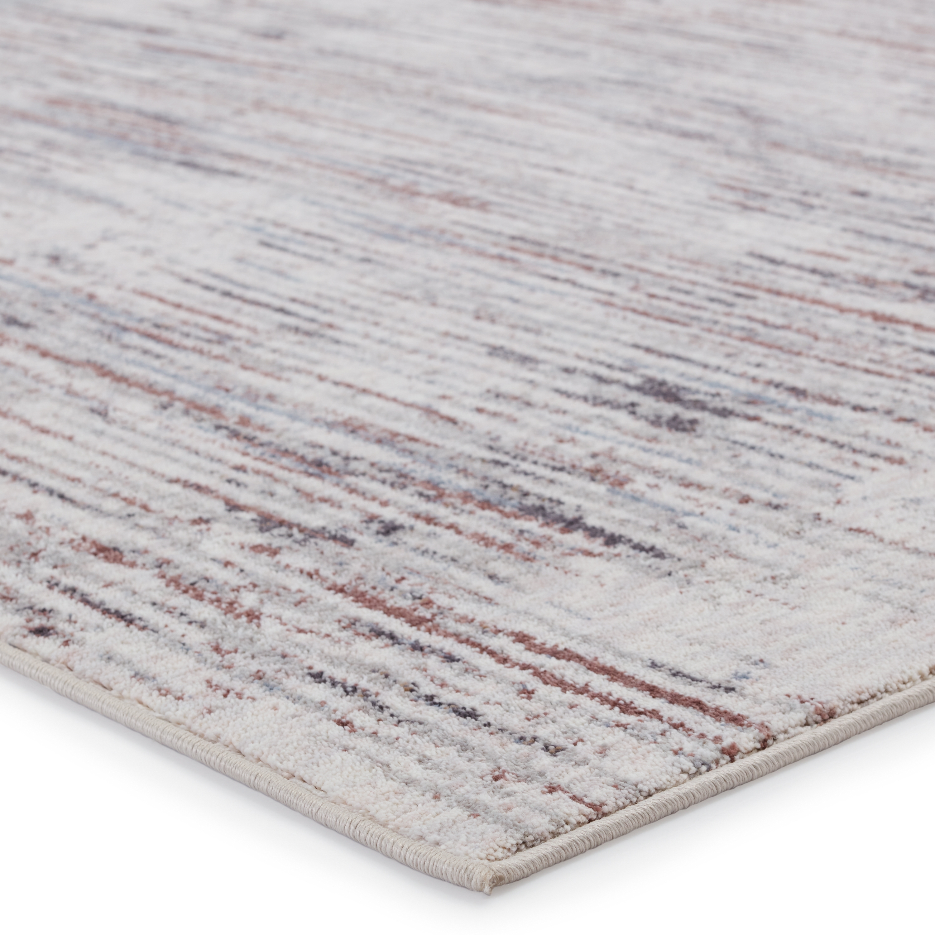 Vibe by Wystan Abstract Gray/ Burgundy Area Rug (9'X12') - Image 1
