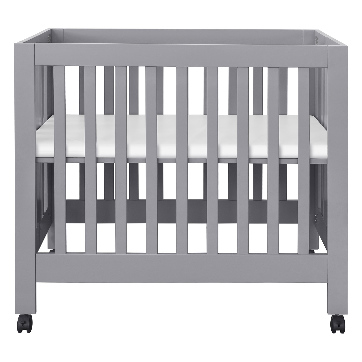 Babyletto Origami Modern Classic Grey Collapsible Mini Crib - Image 3