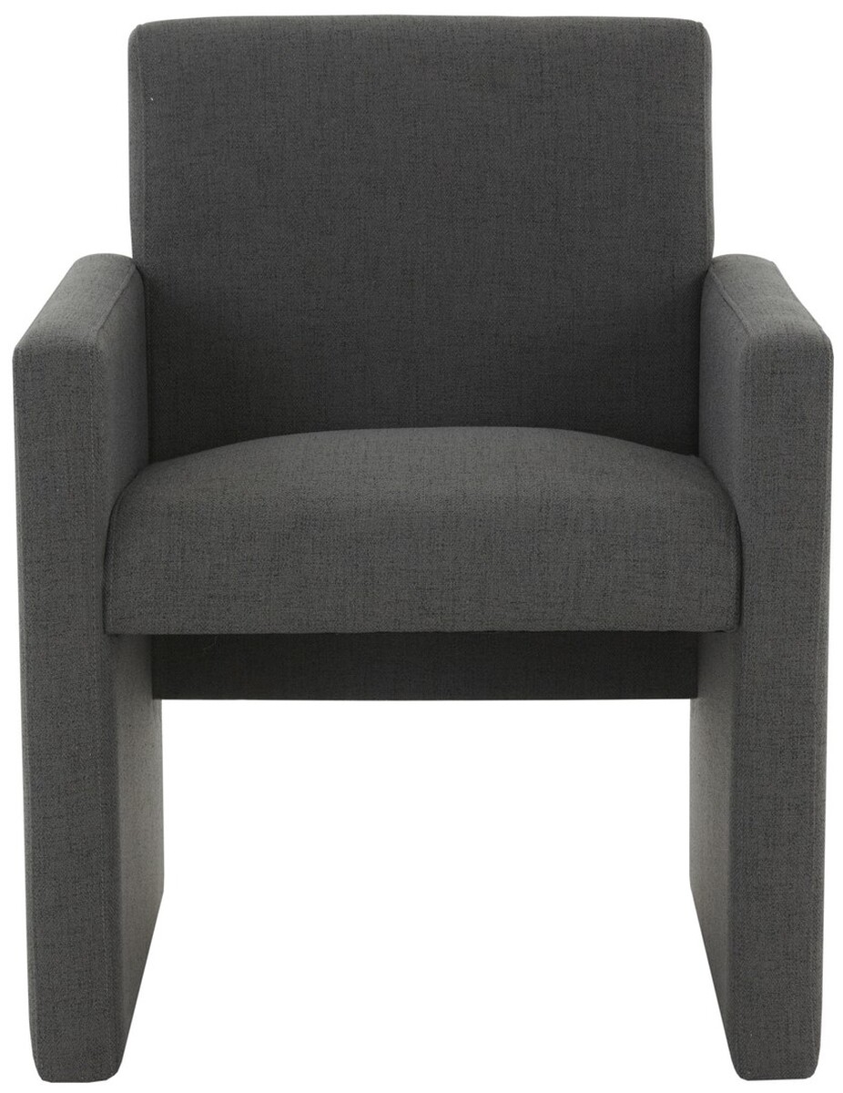Maisey Linen Dining Chair - Charcoal Grey - Image 0