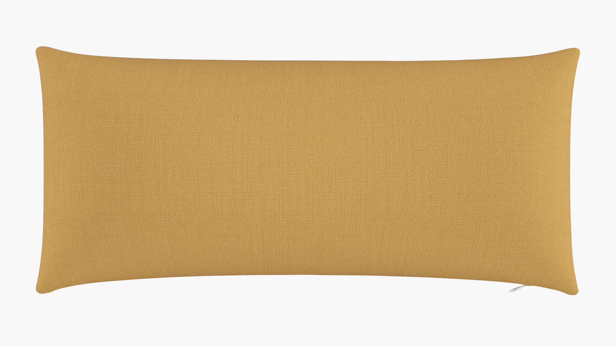Throw Pillow 14" x 30", French Yellow Everyday Linen, 14" x 30" - Image 0