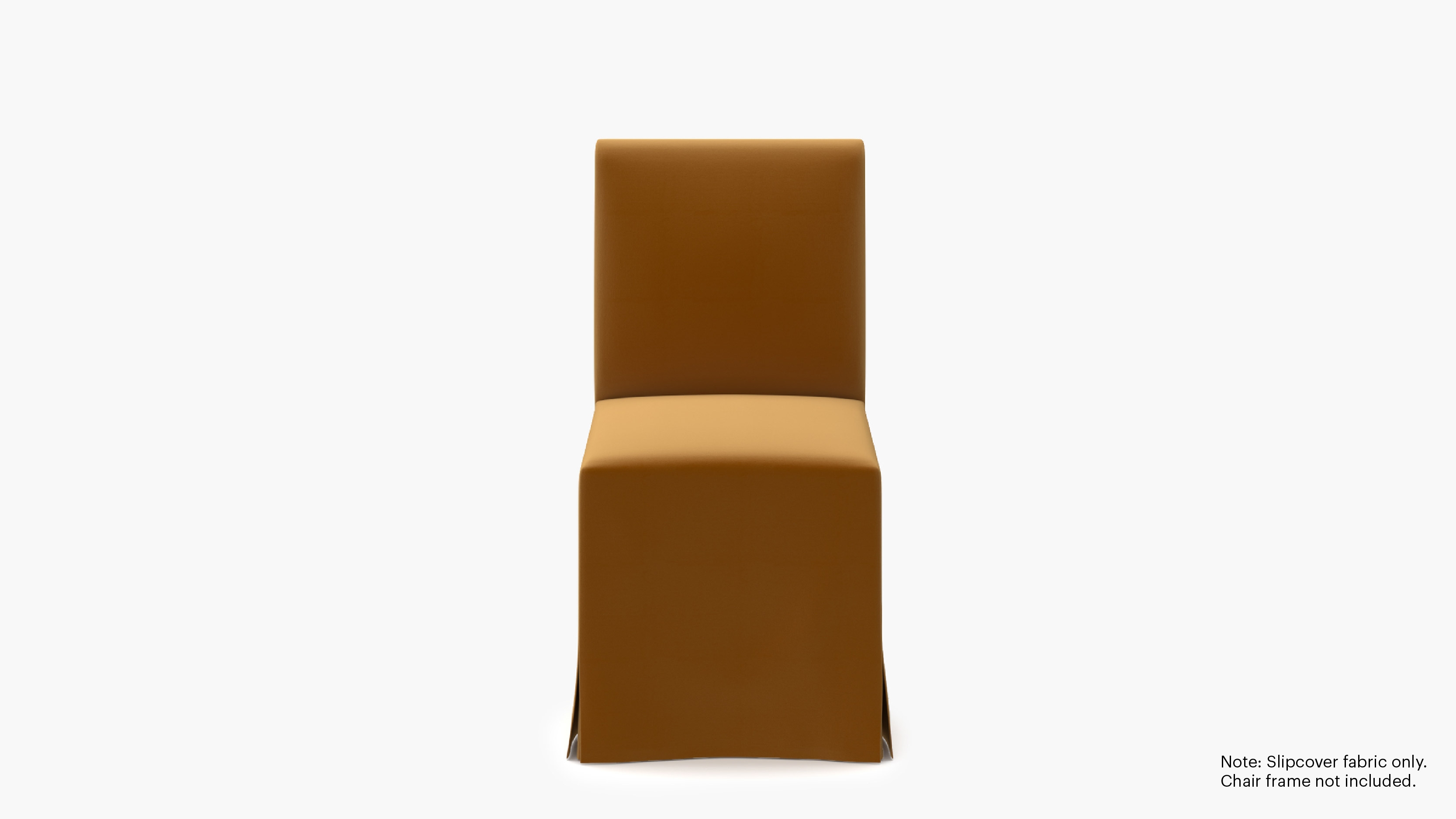 Slipcovered Signature Dining Chair - Cover Only, Marigold Performance Velvet - Image 0