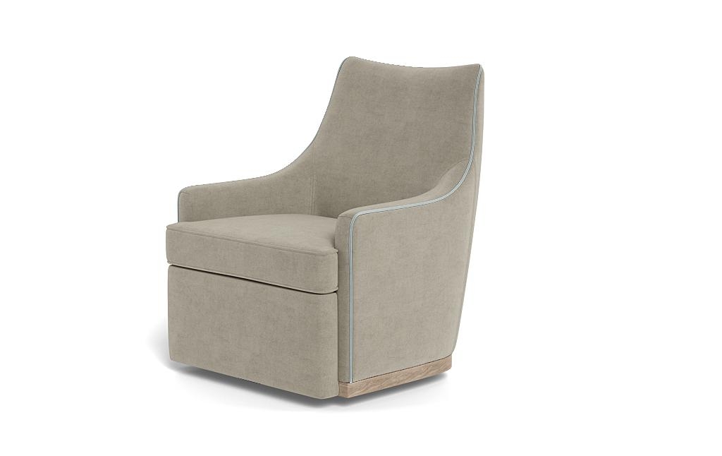 Kingsley Swivel Chair with Contrast Piping - Image 2