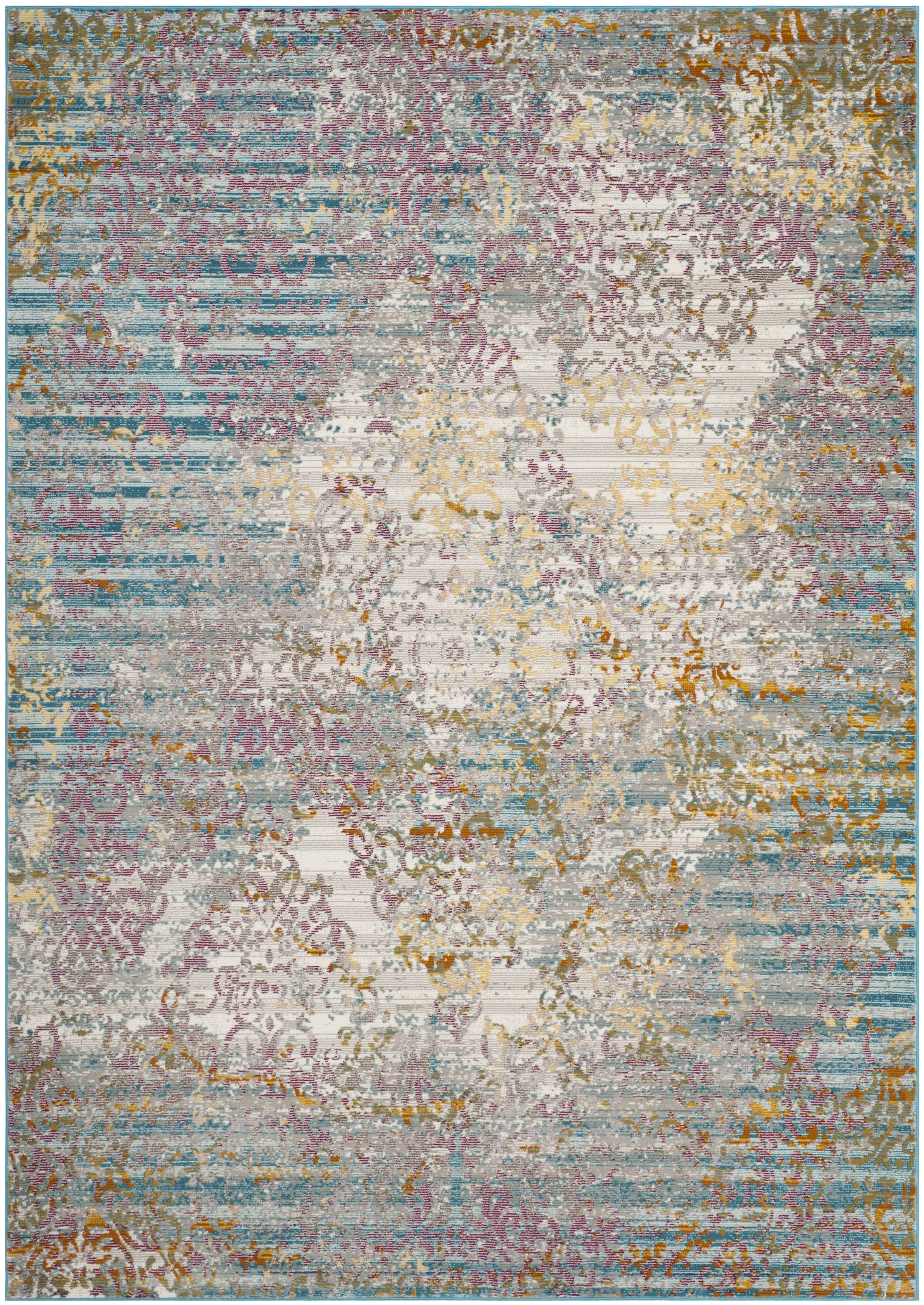 Arlo Home Woven Area Rug, ARA128C, Cream/Multi,  5' 1" X 7' 6" - Image 0