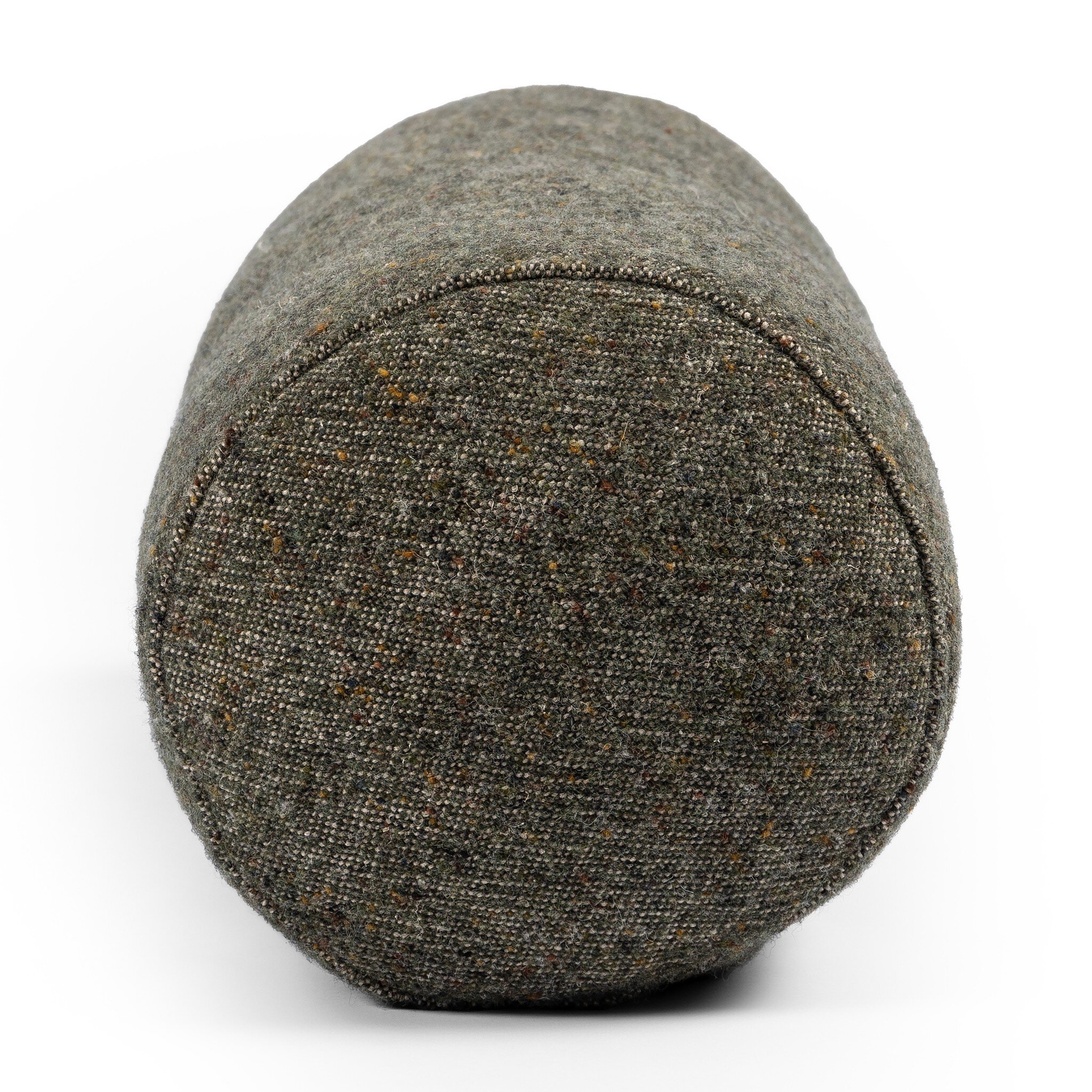 Stonewash Linen Bolster Pillow - Hasselt Olive Green - Image 8