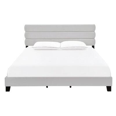 Romola One Box Slat Upholstered Standard Bed - Image 0