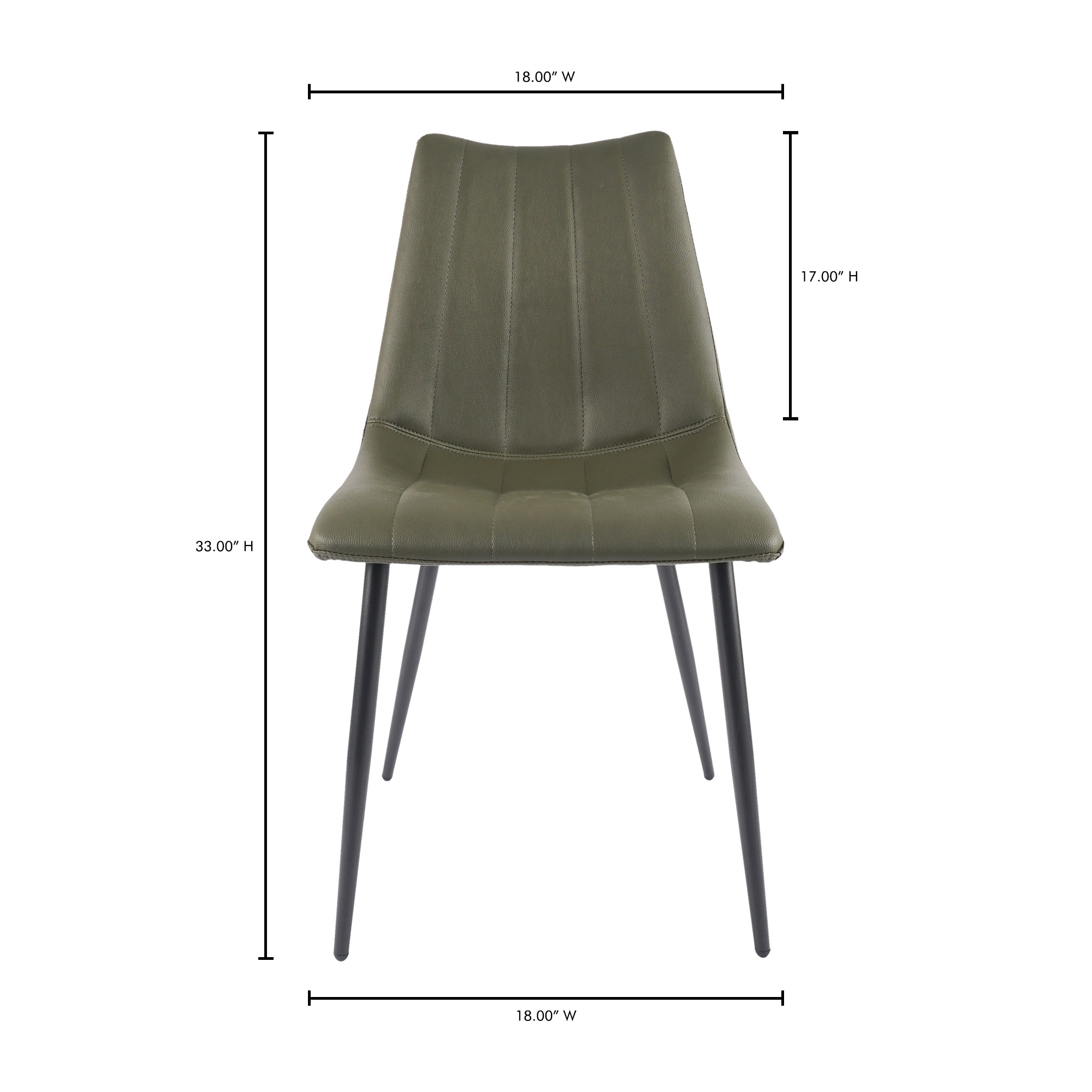 Alibi Dining Chair Dark Green - Set Of Two - Image 9