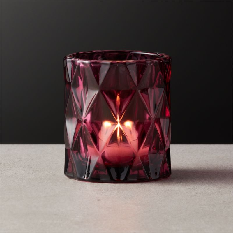 Betty Cabernet Tea Light Candle Holder - Image 1